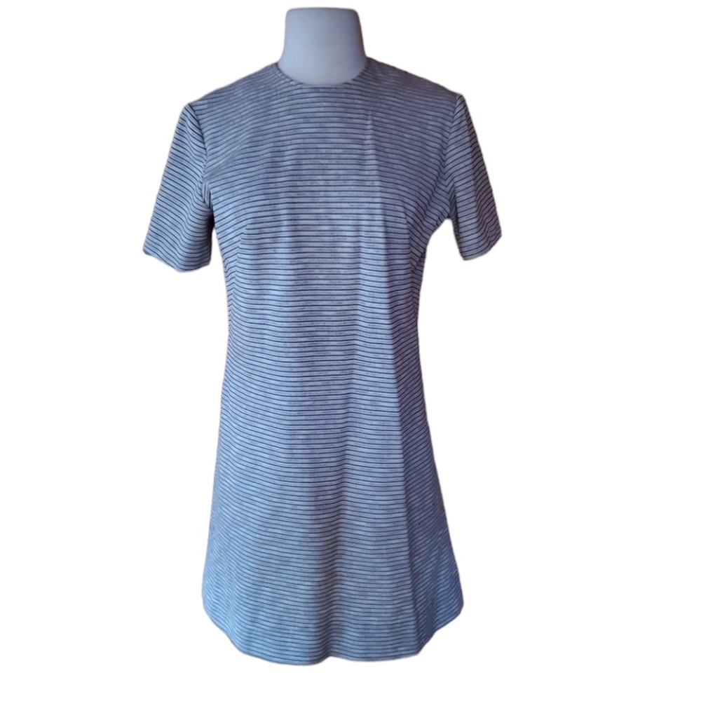 1960s Unlabeled Multi-Color Polyester Knit Dress
